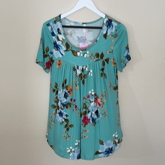NWT CATHY’S 2024 Summer FLORAL BLOUSE SIGNATURE SOFT VISCOSE Sz. MD - Picture 6 of 17
